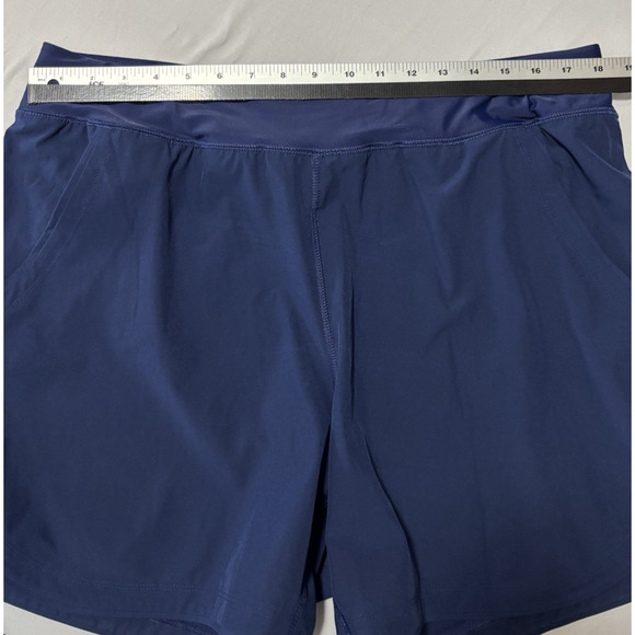 Lands End Women's 16 Navy Blue Comfort Waist Swim Shorts Travel Beach Vacation - Picture 5 of 7